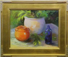 "Orange Pot", Oil, $300