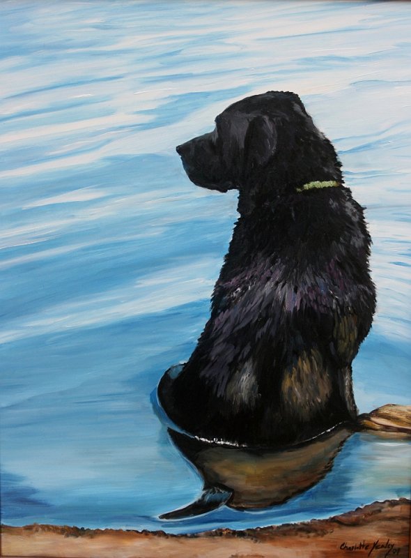 "Lab in the Water" - oil
