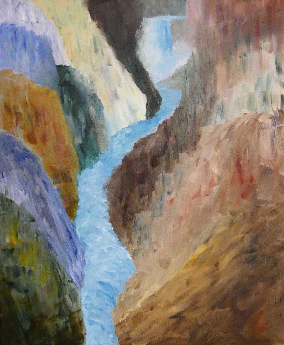 "Yellowstone River", Oil, 16x20