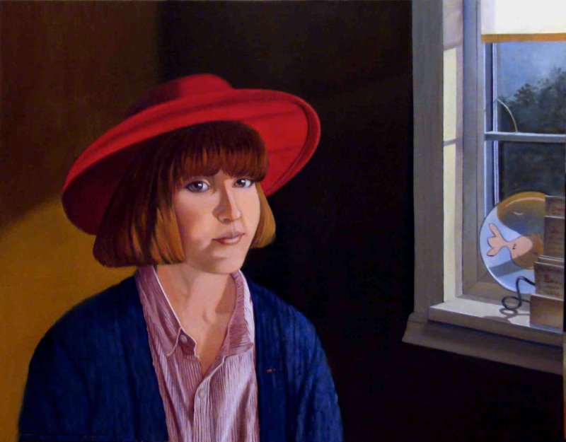 "Girl in Red Hat"
