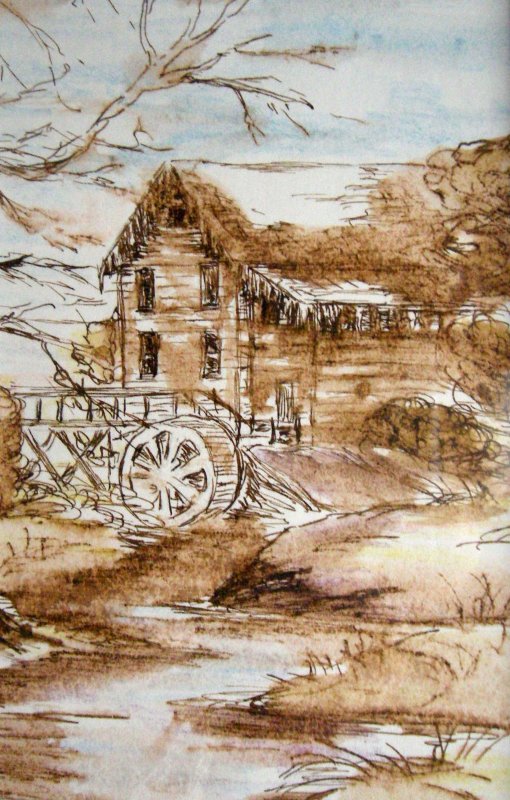 "The Mill in Winter"