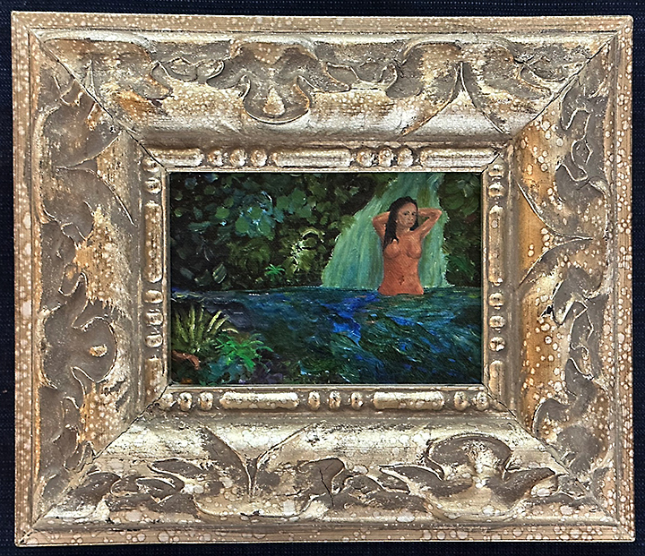 #8. Untitled. Don Weaver. Framed Oil on Canvas (12" x 10")  $40 Suggested Minimum Bid